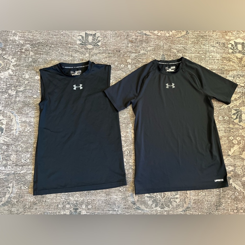 Under Armour Black Compress Tee & Tank M/L